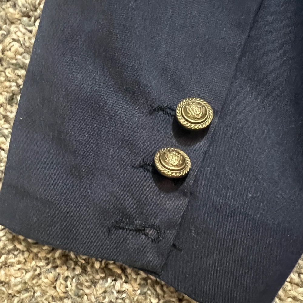 Forever 21 Y2K Navy Blue Blazer 3/4 Sleeves - Picture 6 of 14